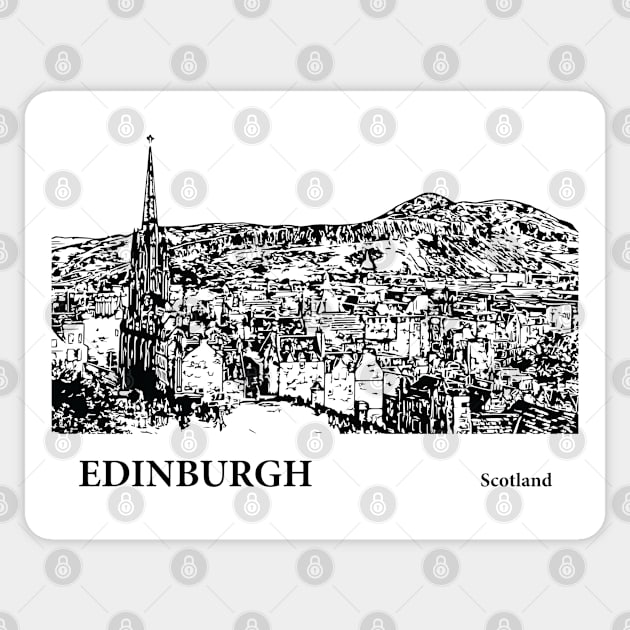 Edinburgh Scotland Sticker by Lakeric